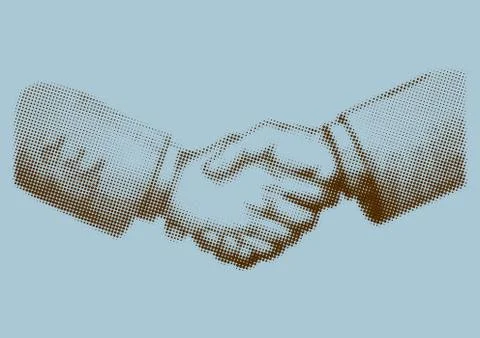 Shaking Hands Stock Illustration