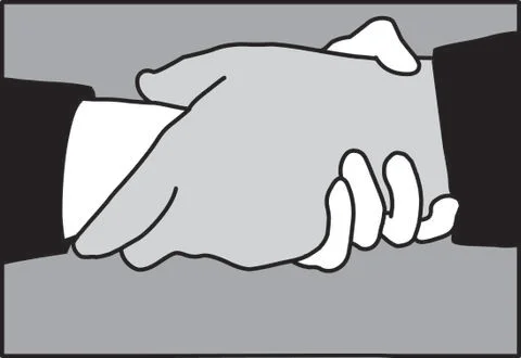 Shaking hands - symbol, icon 스톡 일러스트