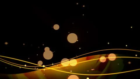 Shaking line animation on black background Stock Illustration