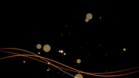 Shaking line animation on black background Stock Illustration