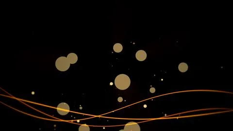 Shaking line animation on black background Stock Illustration