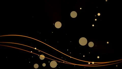 Shaking line animation on black background Stock Illustration