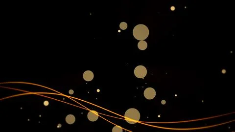 Shaking line animation on black background Stock Illustration