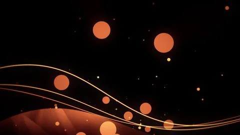Shaking line animation on black background Stock Illustration