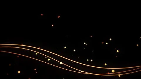 Shaking line animation on black background Stock Illustration