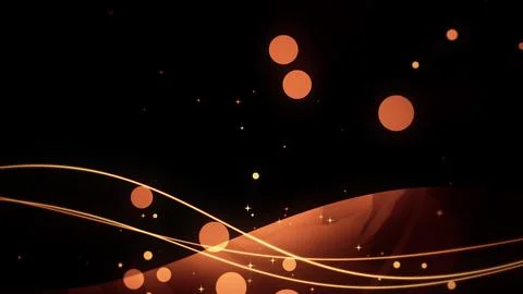 Shaking line animation on black background Stock Illustration