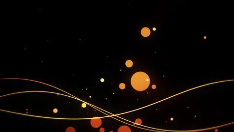 Shaking line animation on black background Stock Illustration