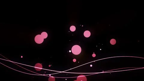 Shaking line animation on black background Stock Illustration