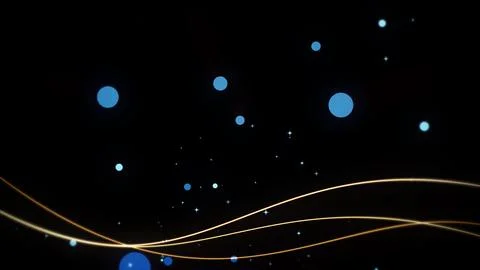 Shaking line animation on black background Stock Illustration