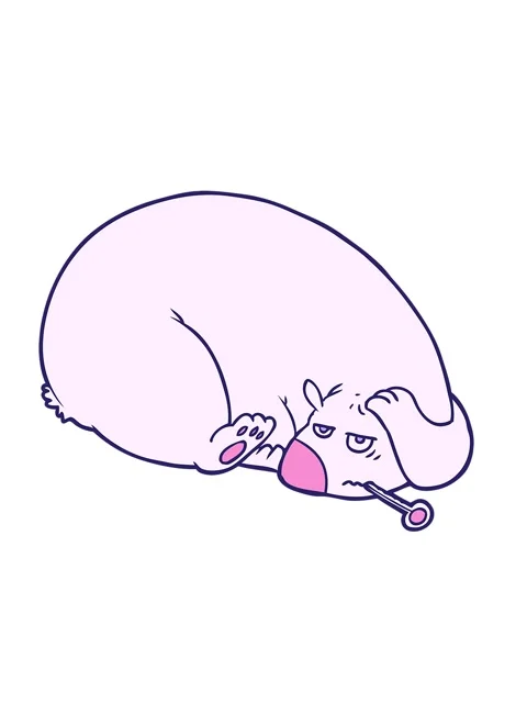 Shaking motion animation of bear with a sore head Stock Footage 324453071