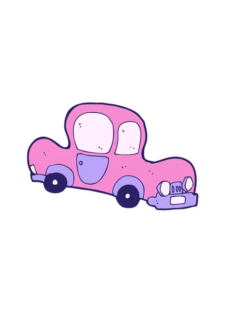 Shaking motion animation of car cartoon Stock Footage 323593101