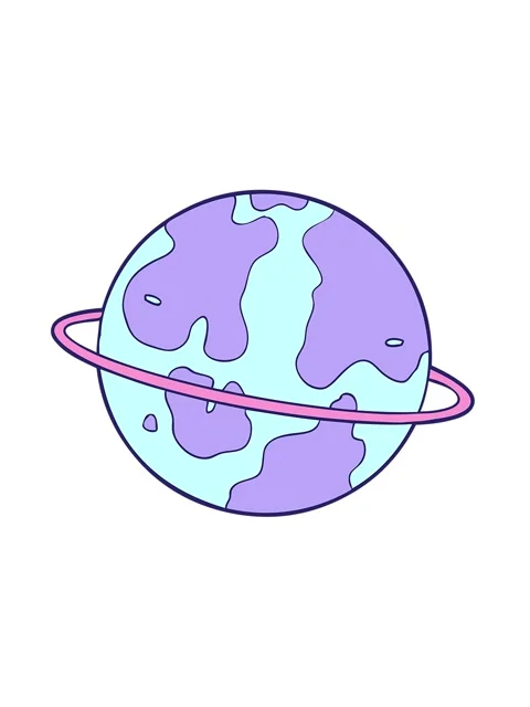 Shaking motion animation of cartoon alien planet Stock Footage 324100916