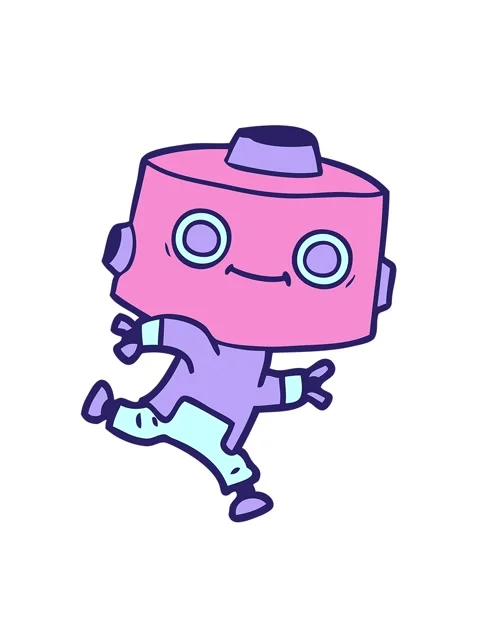 Shaking motion animation of cartoon android image Stock Footage 324297394