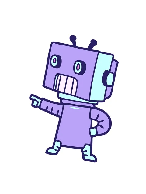 Shaking motion animation of cartoon android doodle Stock Footage 324303270