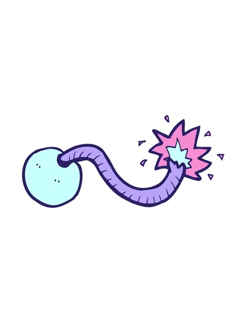 Shaking motion animation of cartoon bomb Stock Footage 324427848