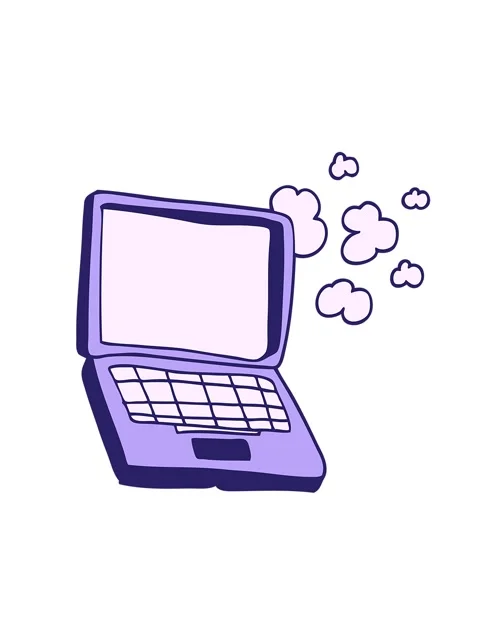 Shaking motion animation of cartoon computer Stock Footage 324219457