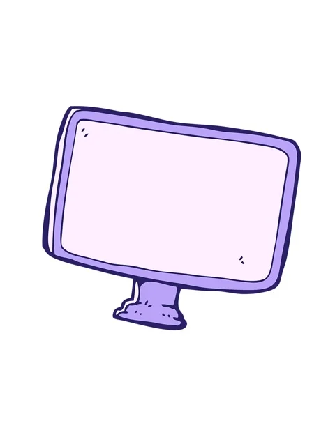 Shaking motion animation of cartoon computer screen Stock Footage 324327247