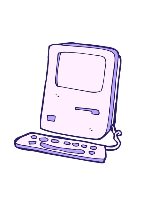 Shaking motion animation of cartoon of computer Stock Footage 324451389