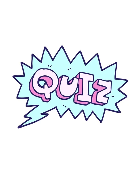 Shaking motion animation of cartoon doodle font quiz Stock Footage 324153336