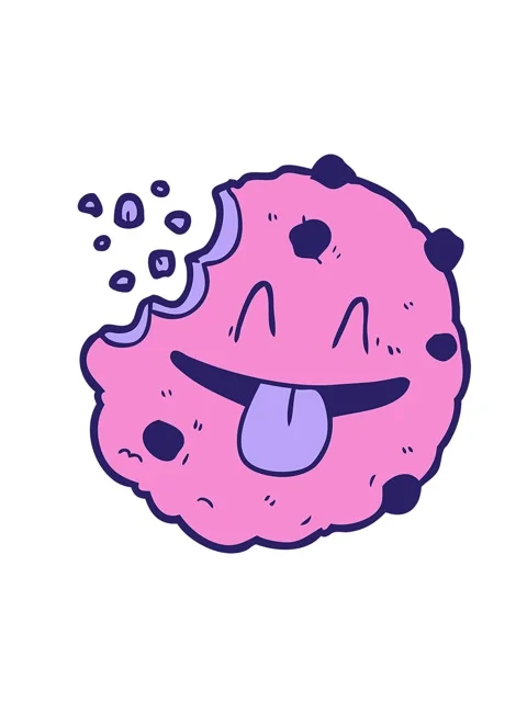 Shaking motion animation of cartoon doodle of cookie Stock Footage 324238339