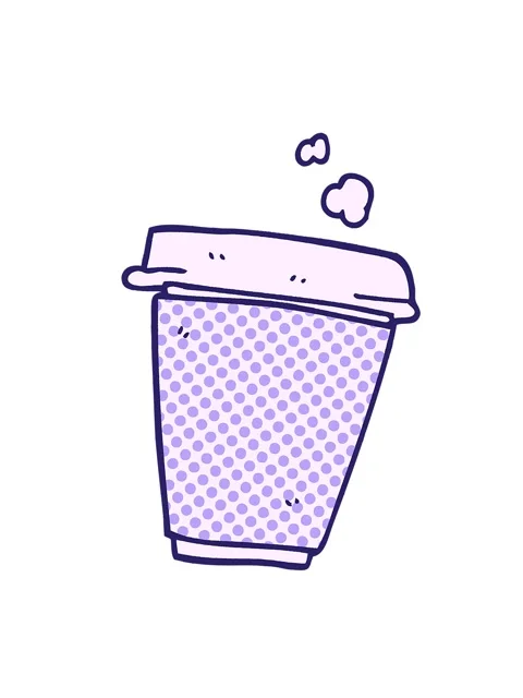 Shaking motion animation of cartoon doodle coffee cup Stock Footage 324382074