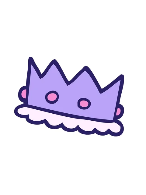 Shaking motion animation of cartoon doodle royal crown Stock Footage 324432569