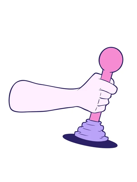 Shaking motion animation of cartoon hand pulling lever Stock Footage 324487446