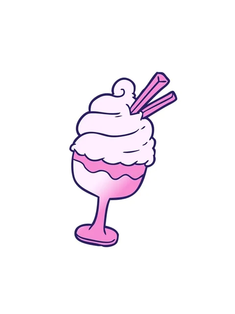 Shaking motion animation of cartoon ice cream dessert Stock Footage 324206029
