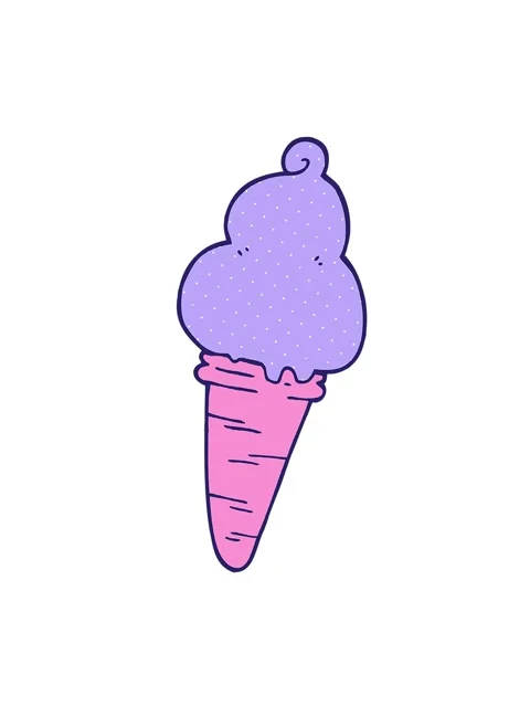 Shaking motion animation of cartoon ice cream doodle Stock Footage 324345526