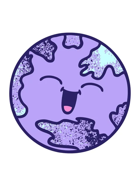 Shaking motion animation of cartoon of a planet earth Stock Footage 324398322
