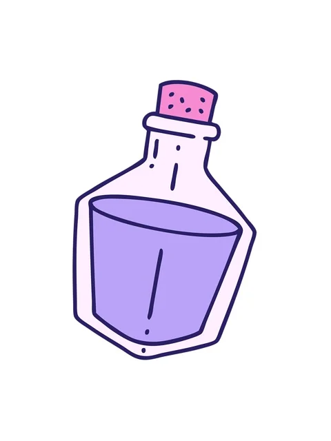 Shaking motion animation of cartoon of a potion bottle Vídeo Stock 324461182