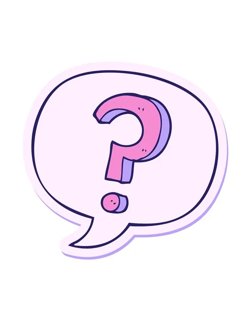 Shaking motion animation of cartoon question mark with speech bubble sticker Stock Footage 324096944