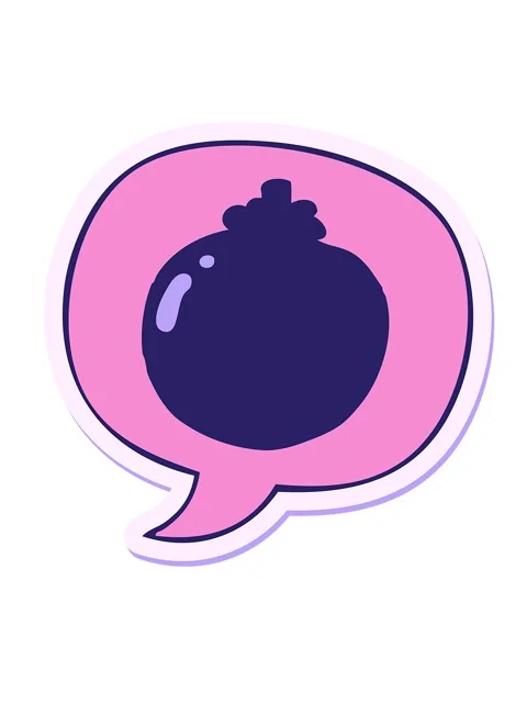 Shaking motion animation of cartoon tomato with speech bubble sticker Stock Footage 324118279