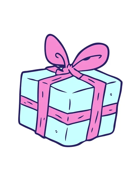 Shaking motion animation of cartoon wrapped gift Stock Footage 324294391