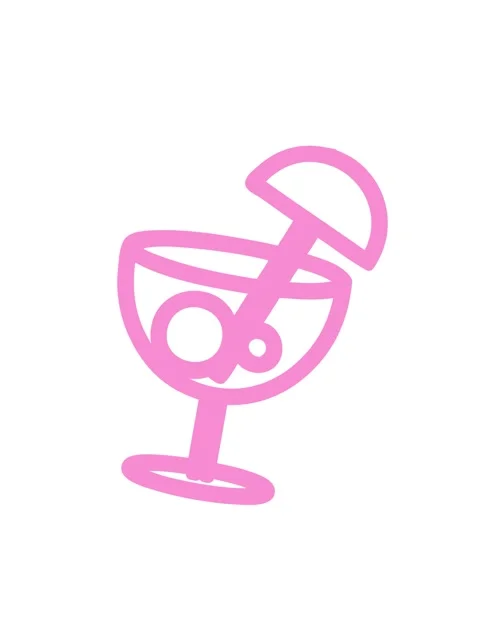 Shaking motion animation of cocktail with umbrella symbol icon Stock Footage 324055583