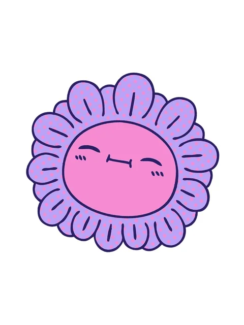 Shaking motion animation of comic book style quirky cartoon flower Stock Footage 324283951