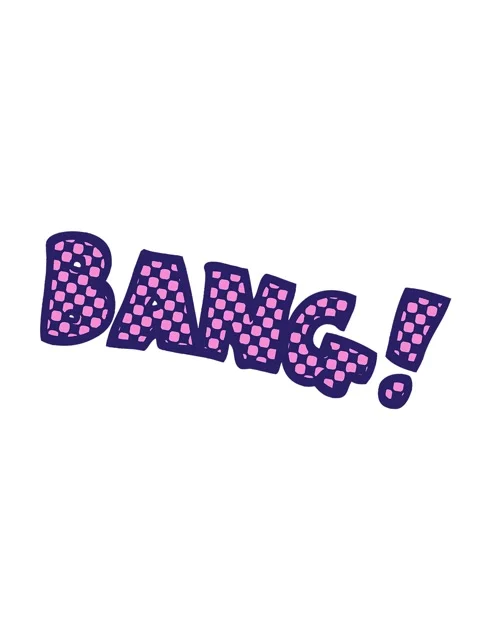 Shaking motion animation of comic book style cartoon word bang Stock Footage 324314048