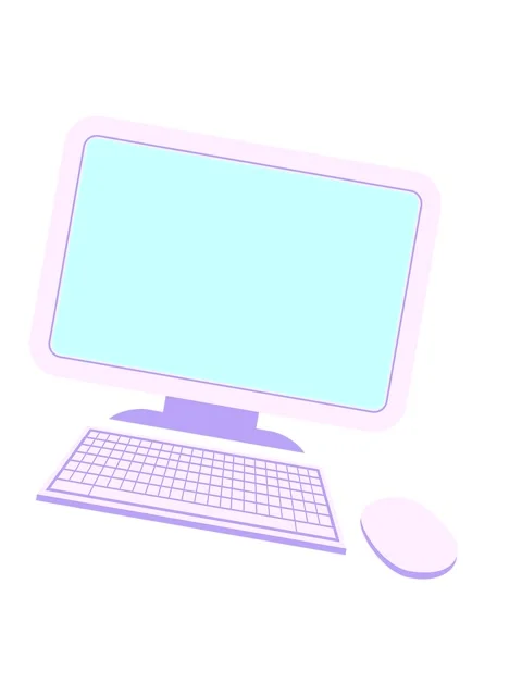 Shaking motion animation of computer with wireless mouse and keyboard Stock Footage 324160689