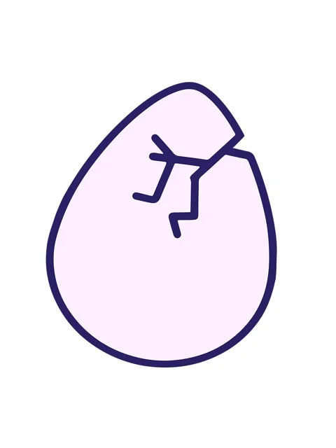 Shaking motion animation of cracked easter egg design Stock Footage 324224177