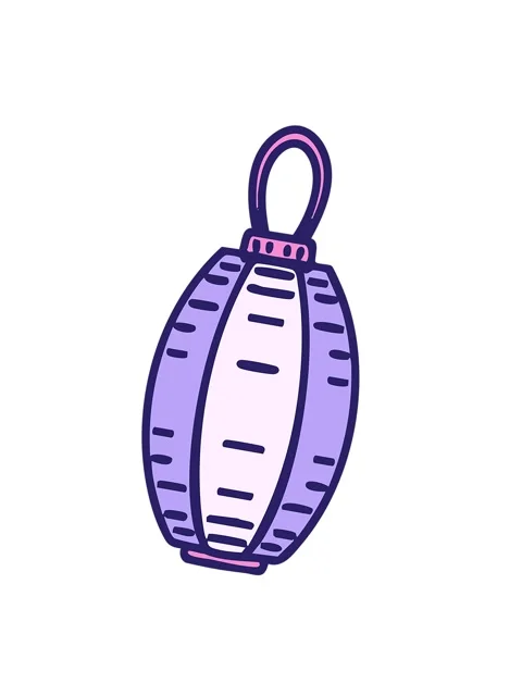 Shaking motion animation of crafted hanging lantern japanese lamp Stock Footage 324205187