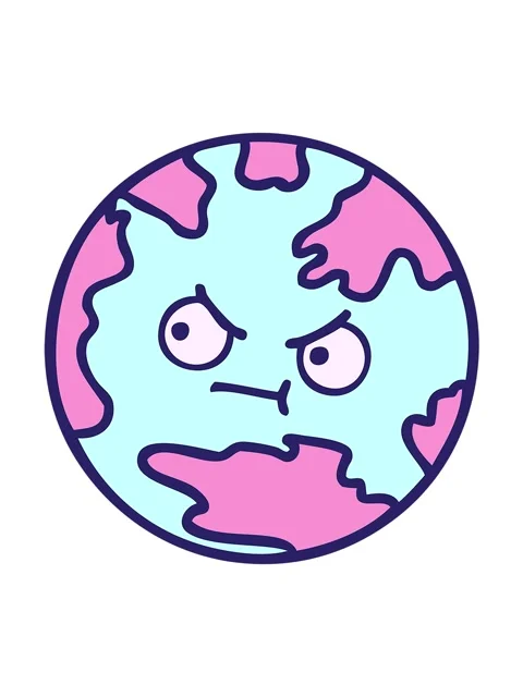 Shaking motion animation of cute cartoon of a planet earth 스톡 동영상 324067256