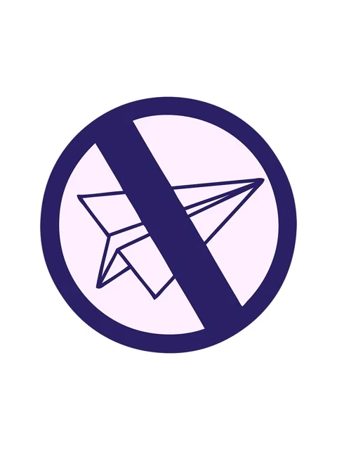 Shaking motion animation of cute cartoon of a no paper aeroplanes allowed 動画素材 324248558