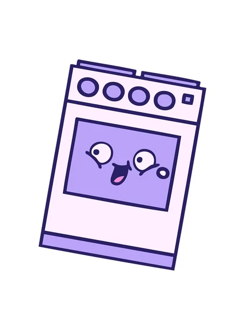 Shaking motion animation of cute cartoon of a kitchen oven Video stock 324274549