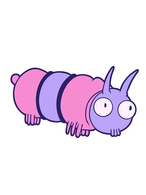 Shaking motion animation of a cute cartoon bug Stock Footage 324294030
