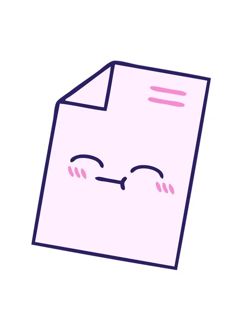 Shaking motion animation of cute cartoon of sheet of paper Vídeos de archivo 324361190
