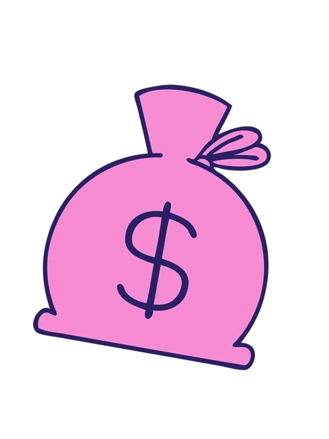 Shaking motion animation of cute cartoon of a bag of money Stock Footage 324367052