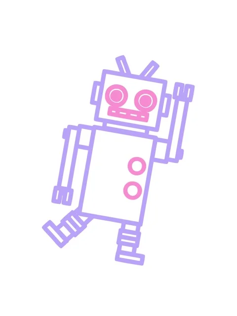 Shaking motion animation of dancing robot symbol icon Stock Footage 324468961