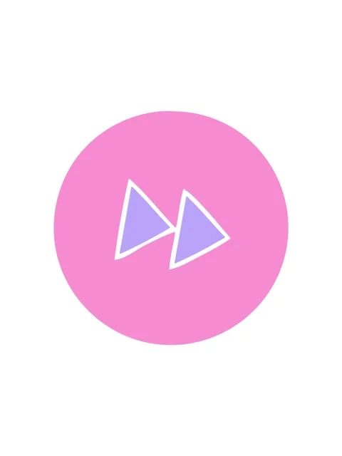 Shaking motion animation of flat symbol of a fast forward button icon Stock Footage 324368018