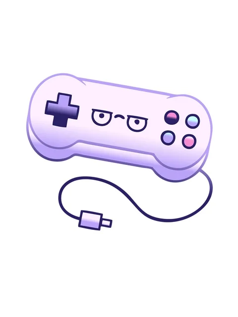 Shaking motion animation of gradient shaded illustration of a game controller Video stock 324423277
