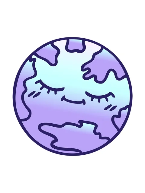 Shaking motion animation of gradient shaded cartoon of a planet earth Stock Footage 324457499